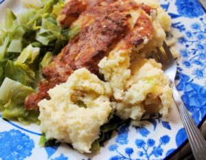 Cheese and potato pie - one of 14 Cornish recipes.