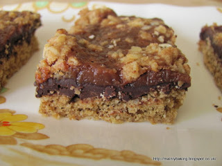 Chocolate Toffee Oaty Squares