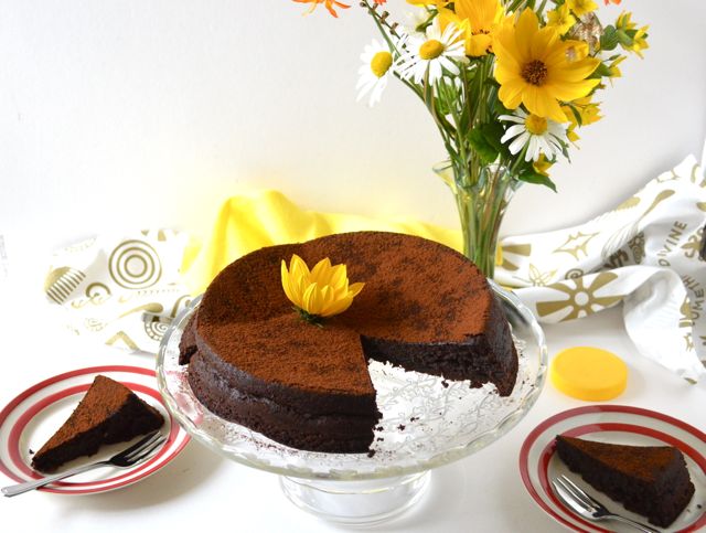 Coffee Cardamom Chocolate Mousse Cake