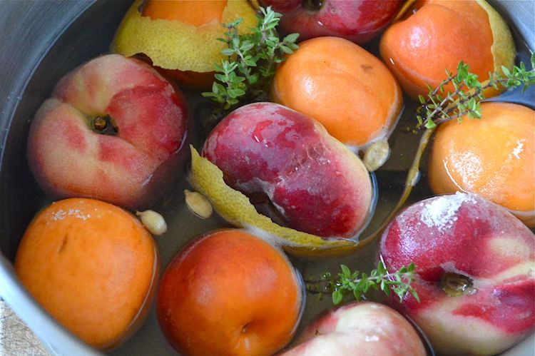 Poached Peaches & Apricots