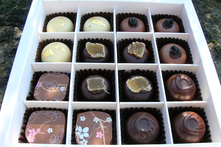 A box of Tea Chocolates from Matcha Chocolat: The Emperor's Selection