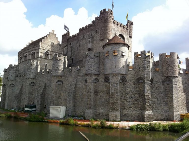 Gravensteen: the medieval castle in Ghent.