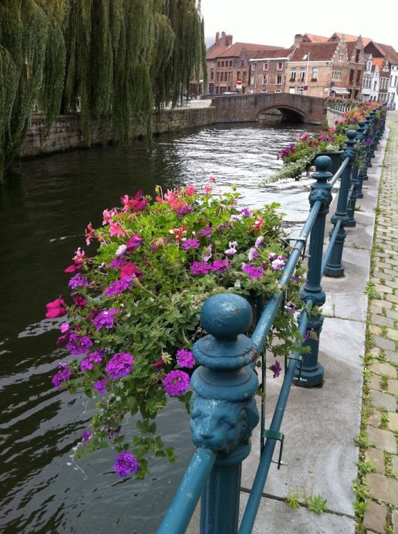 One of the many canals in Ghent.