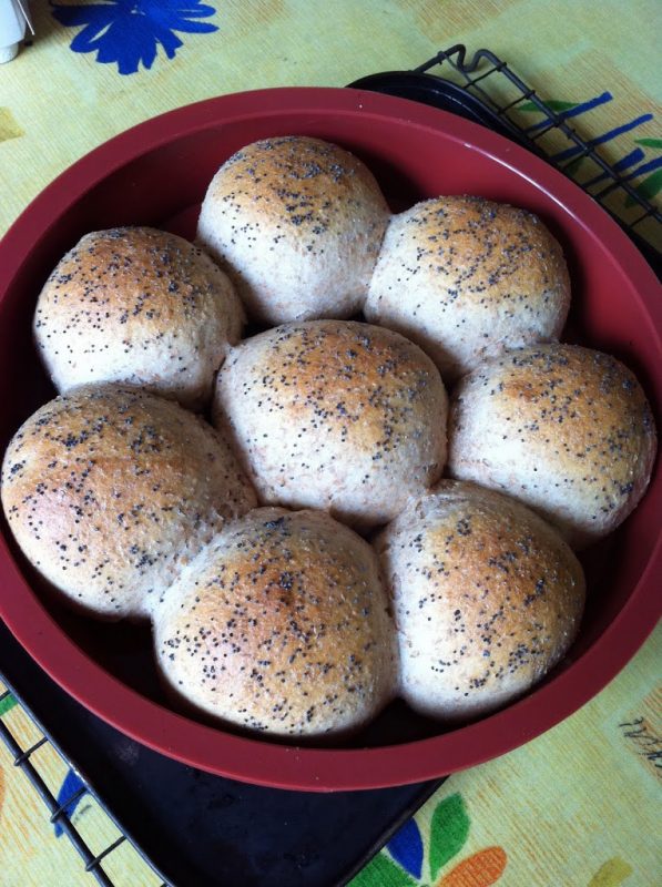 Milk Bread Rolls just out of the oven.