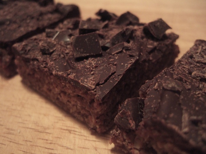 "Free From" chocolate oat bars.