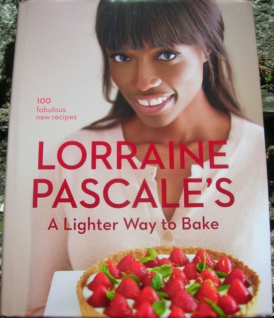 A copy of the cookbook A Lighter Way to Bake by Lorraine Pascale.