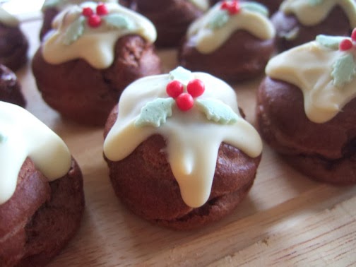 Homemade Christmas profiteroles - one of many boozy chocolate recipes.
