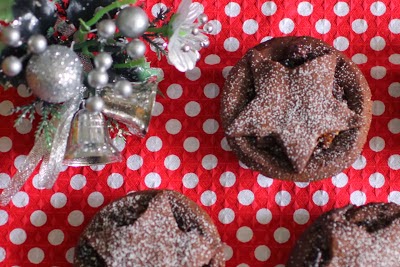 Chocolate mince tarts for Christmas.