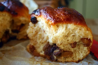 A mincemeat sticky bun - one of several boozy chocolate recipes.