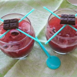 Pomegranate Chocolate Cocktails