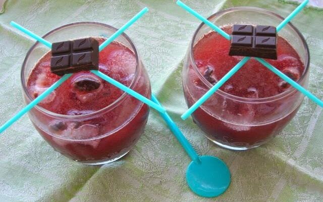 Pomegranate Chocolate Cocktails