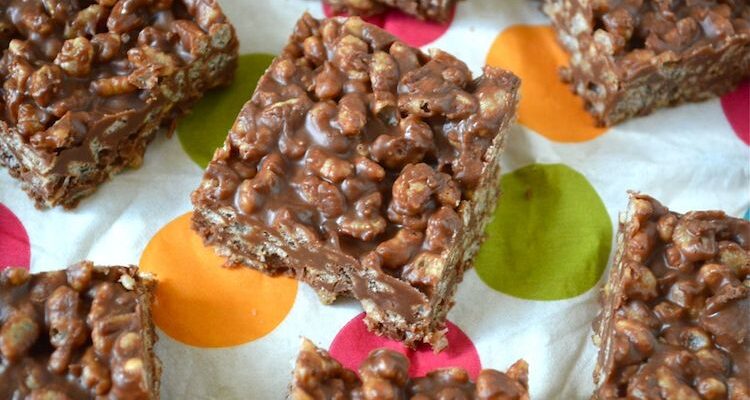 Chocolate Peanut Butter Crispy Bars