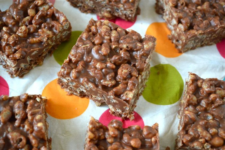 Chocolate Peanut Butter Crispy Bars