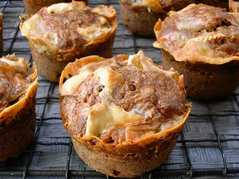Savoury miso muffins with kale, carrot & courgette.