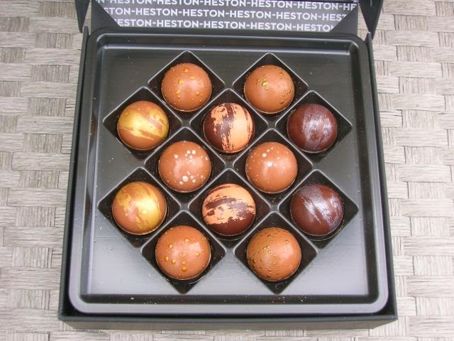 A box of Heston's cocktail chocolates for National Chocolate Week.