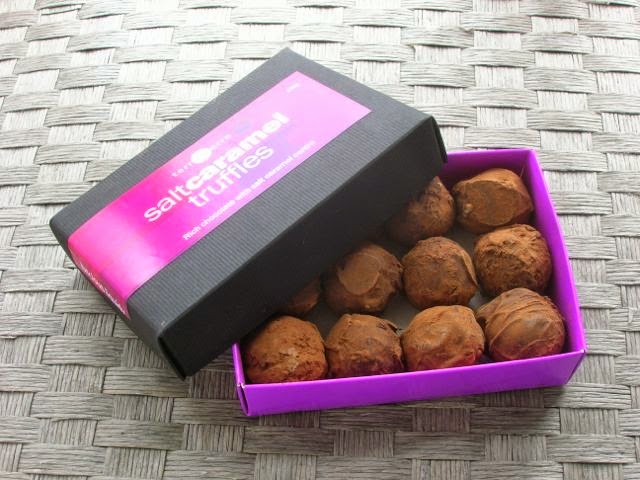 Salt caramel truffles from Terre à Terre for National Chocolate Week.