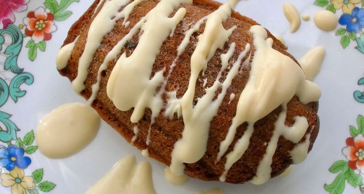 Chilli Chocolate Madeleines with Salted caramel Clotted Cream Sauce