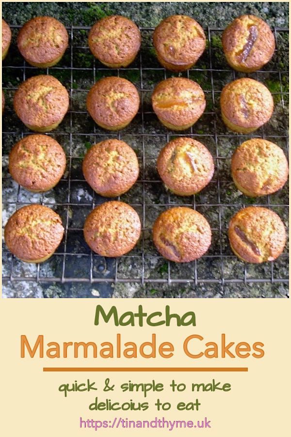 Little Matcha Marmalade Cakes
