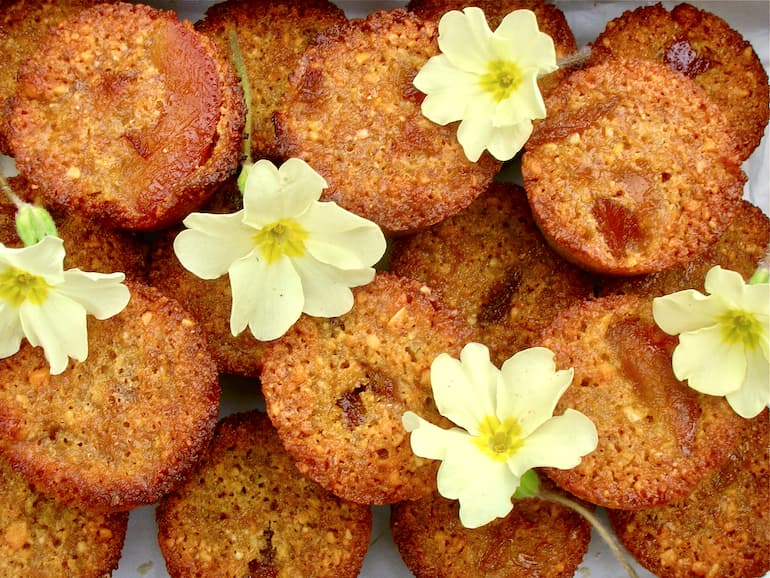 Runeberg Cakes with freshly ground almonds and marmalade.