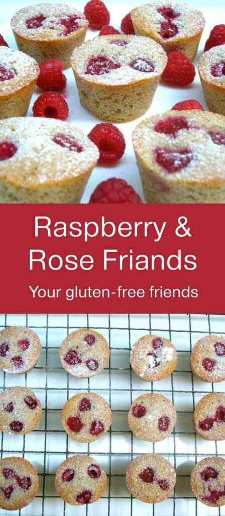 Gluten-free raspberry rose friands