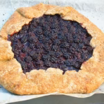 Homemade double blackberry galette just out of the oven.