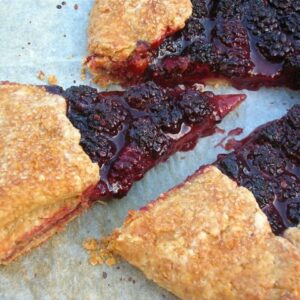 Double Blackberry Chocolate Galette