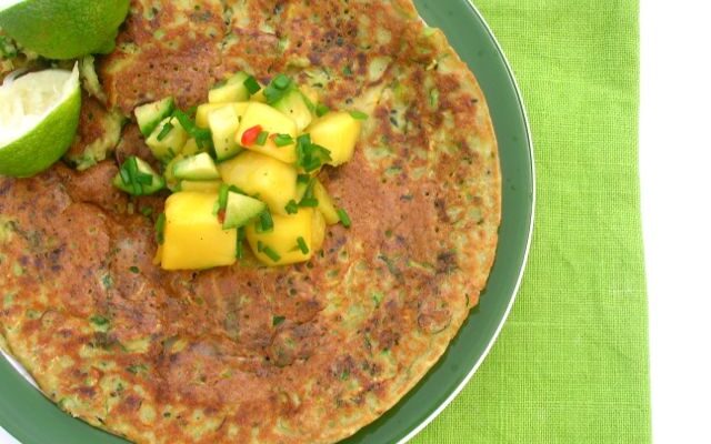 Courgette Chickpea Pancake