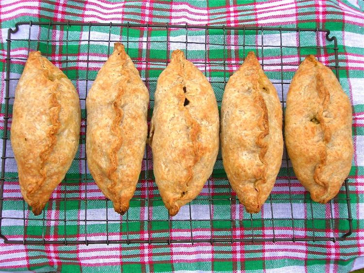 Squash Chilli Chard Feta Pasties
