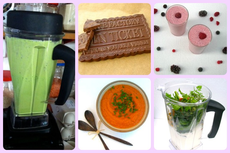 A collage of various items made in an Optimum 9200A  power blender.