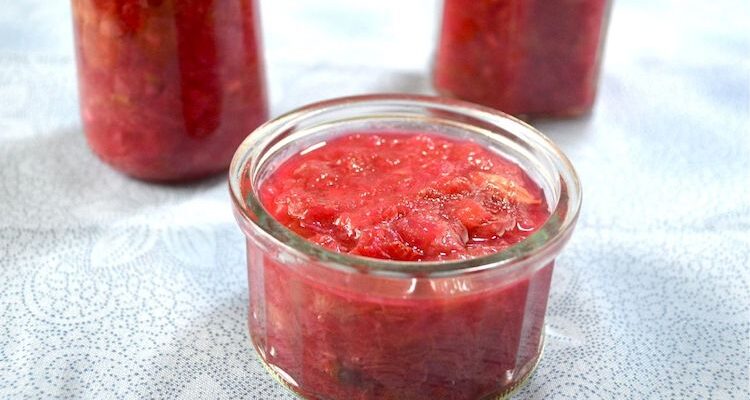 Rhubarb and Ginger Chutney