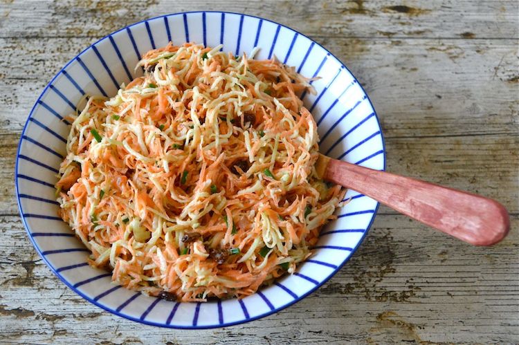 Kohlrabi Carrot Slaw