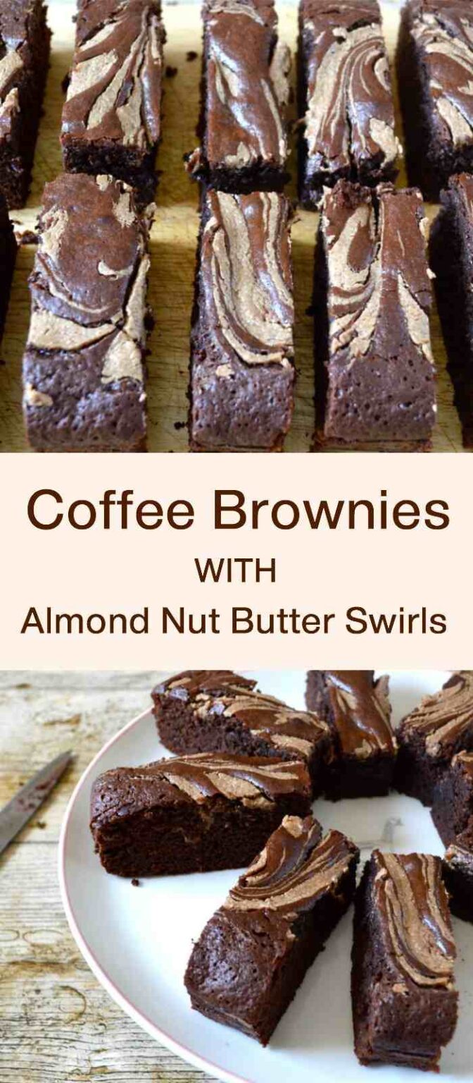 Coffee Brownies with Almond Nut Butter A Healthier Bake Tin and Thyme