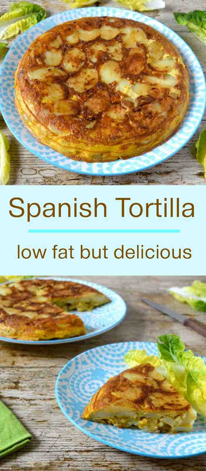 Easy Spanish Tortilla recipe. Delicious but with only half the fat.