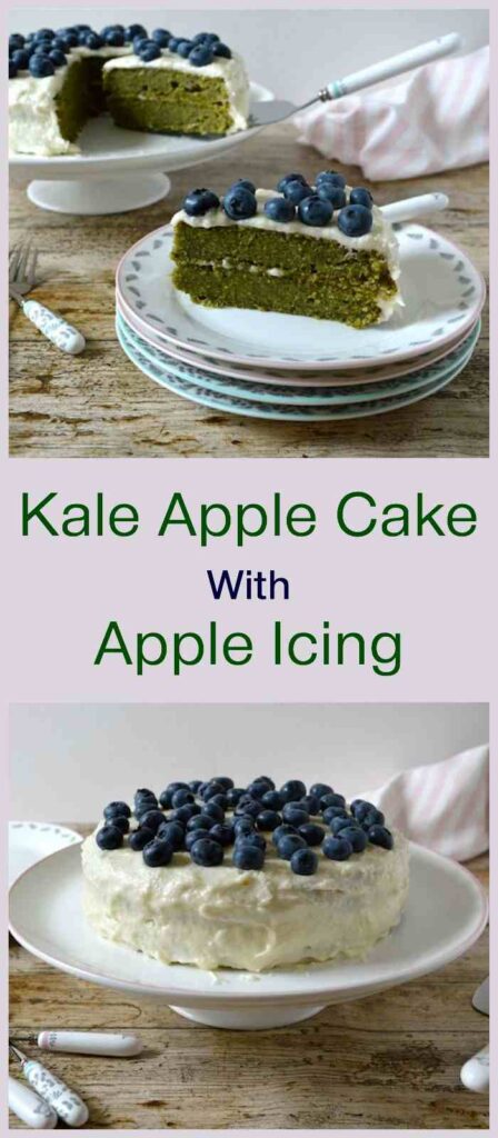 Kale Apple Cake with Apple Icing.