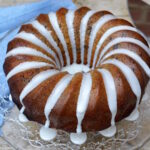 Double Delight Bundt Cake. Two cakes in one: rum & raisin and coconut & lime.
