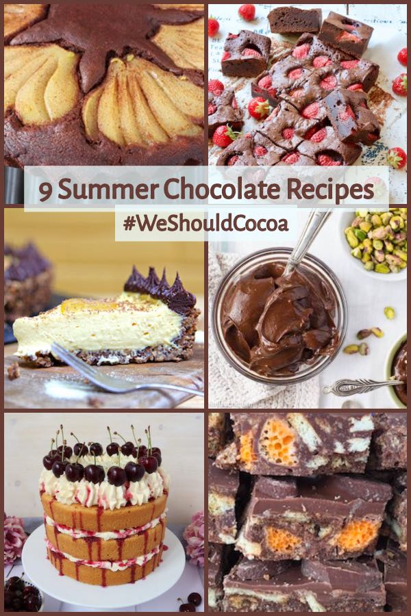 9 Summer Chocolate Recipes for We Should Cocoa #WeShouldCocoa #chocolate #recipes