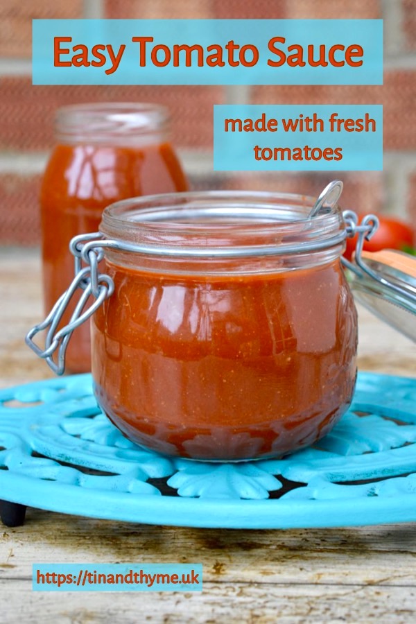 Easy Tomato Sauce using fresh homegrown tomatoes.