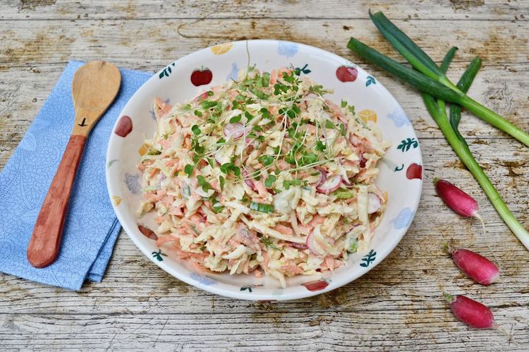 Fennel, Carrot, Radish & Apple Spring Slaw