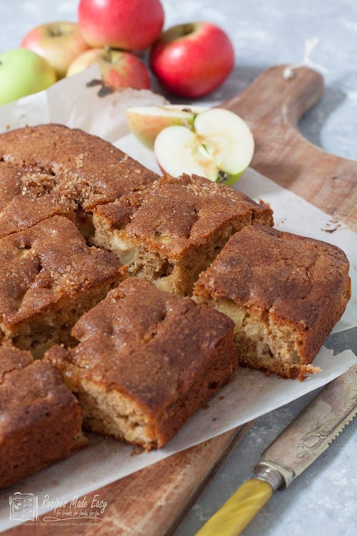Apple and Cinnamon Traybake - one of 80 seasonal and delicious apple recipes.