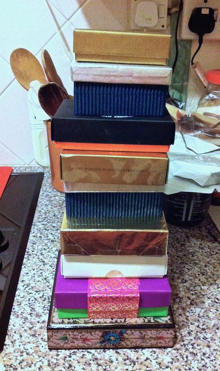 Boxes of Homemade Christmas Chocolates