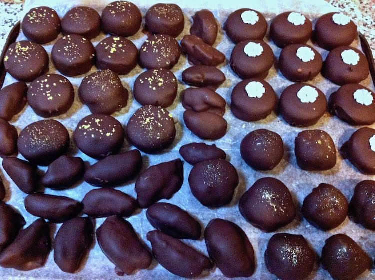 Homemade Chocolate Brazils
