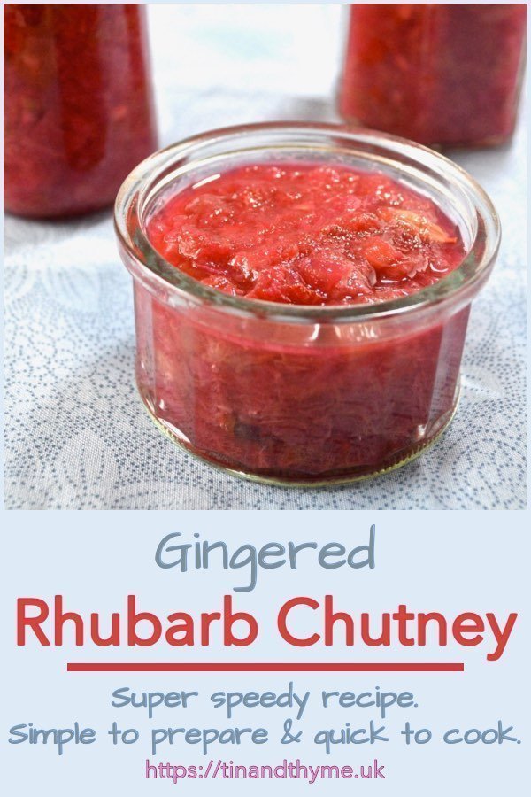 Rhubarb Ginger Chutney: How to Easily Make Your Own | Tin and Thyme
