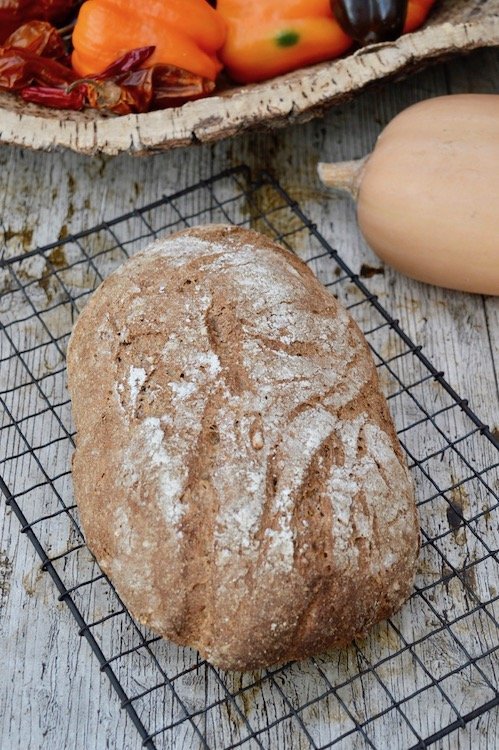 Loaf of Rye Sourdough Bread