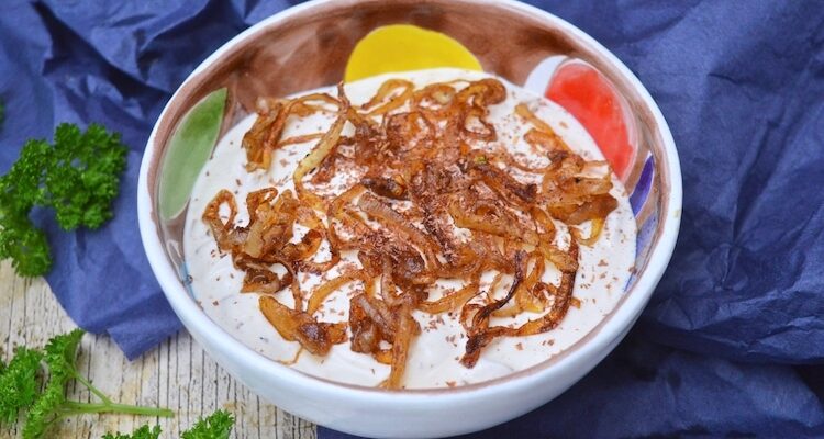 Caramelised Onion & Yogurt Dip.
