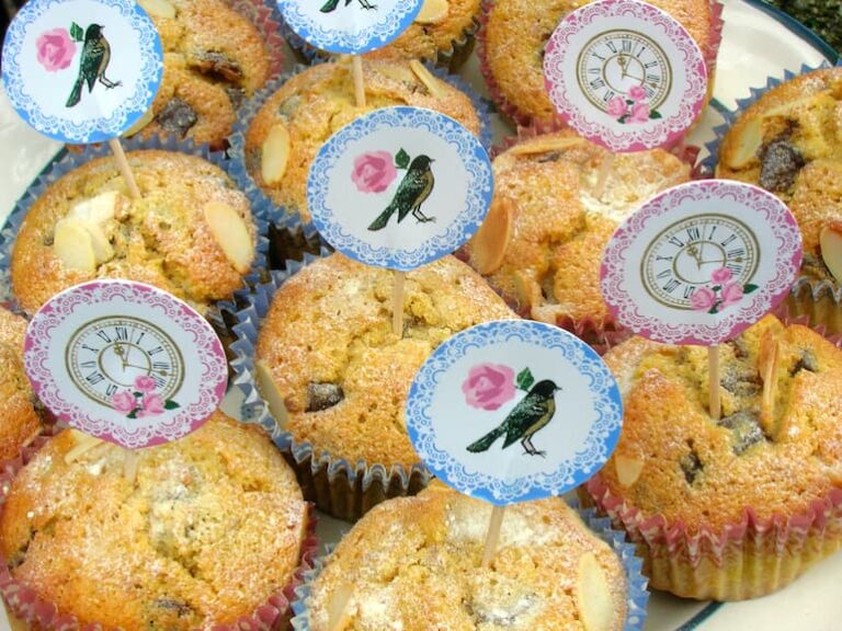 Close up of a plate of homemade stollen cakes.