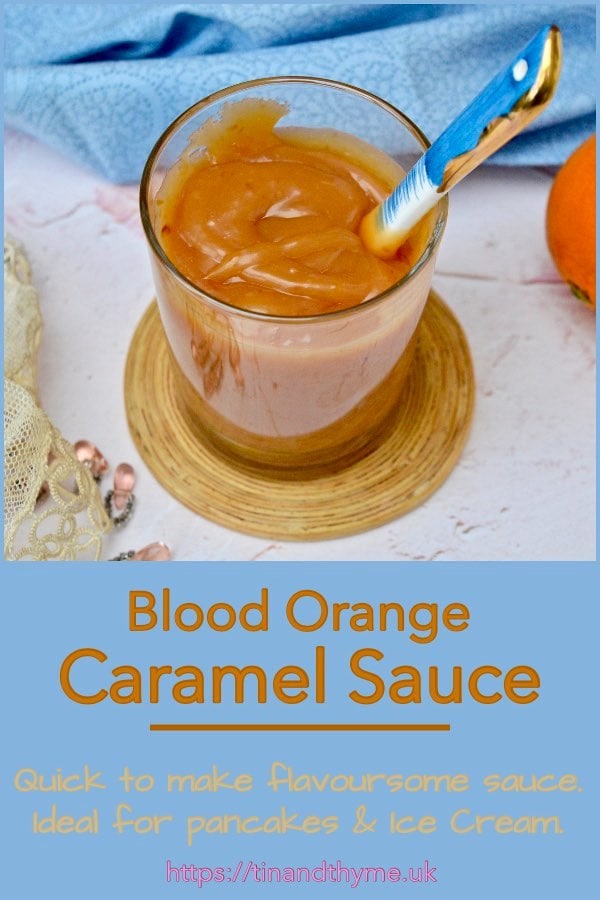 Blood Orange Caramel Sauce