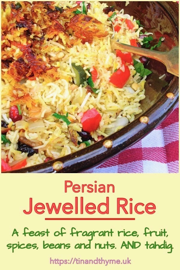 Jewelled Persian Rice with Tahdig | Tin and Thyme