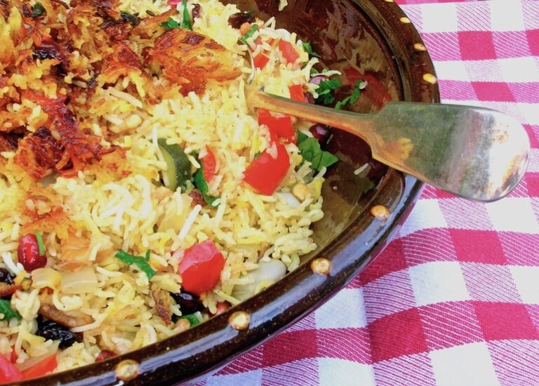 Jewelled Persian Rice with Tahdig.