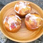 Rhubarb Honey Cakes flavoured with rose aka Nonnettes.