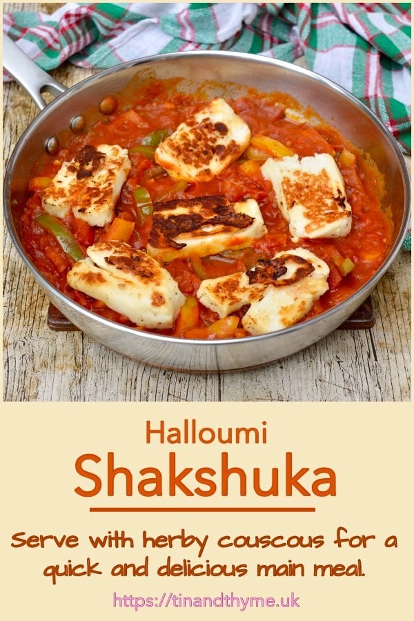 A pan of Halloumi Shakshuka.